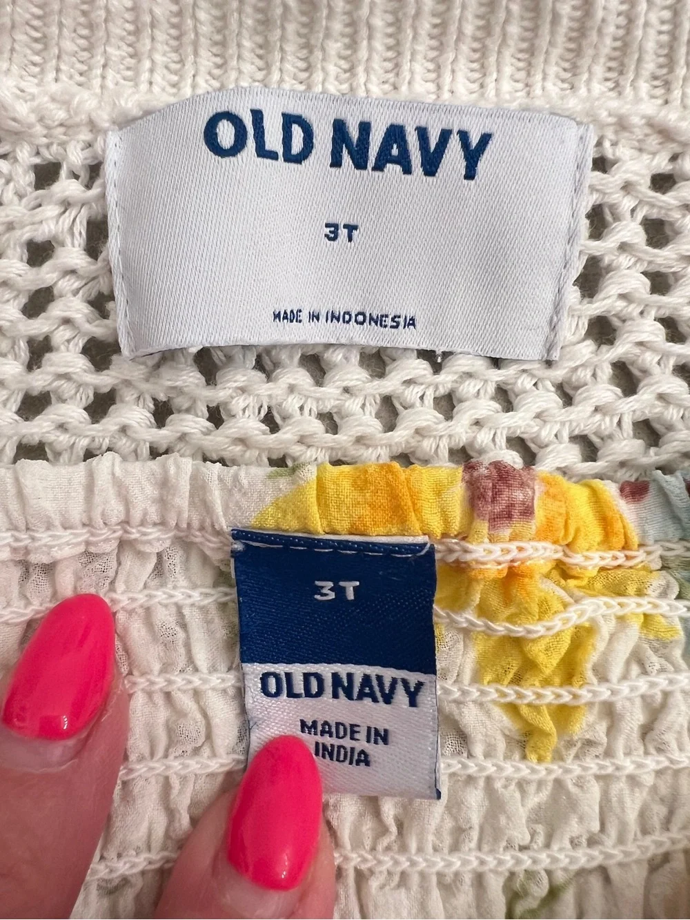 Old Navy Sunflower Printed Flutter-Sleeve Smocked Dress & Matching Cardigan 3T